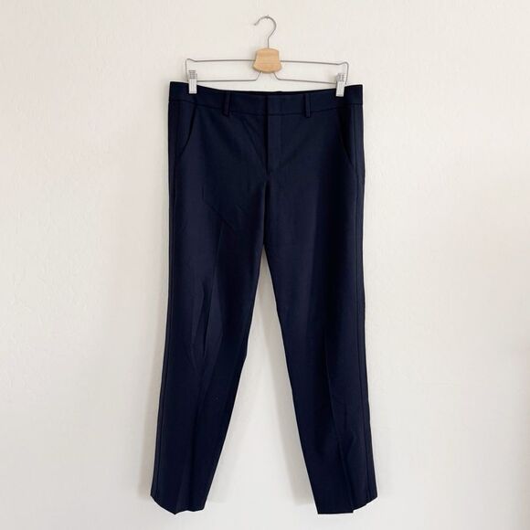 Vince Side Strapping Wool Pants in Coastal Blue Size 10 - Picture 2 of 9